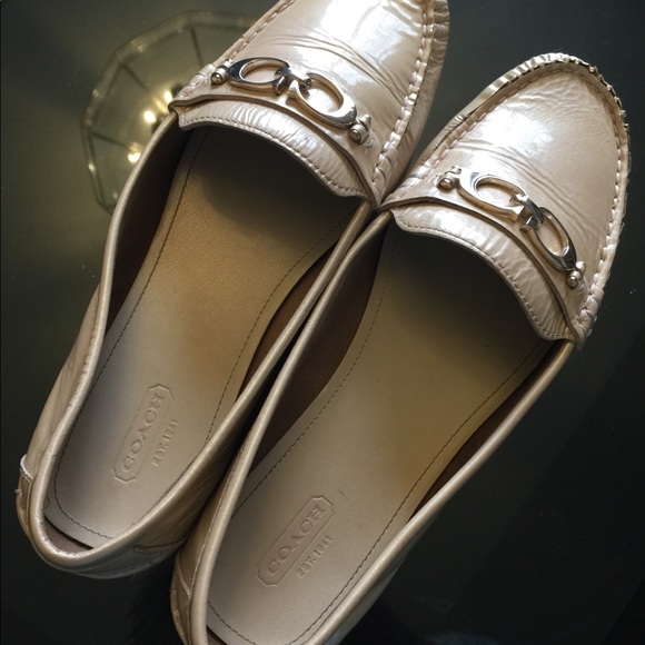 Coach Beige Fortunata Flats - Picture 1 of 7
